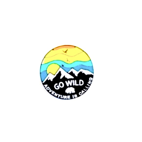 NEW Go Wild Adventure Is Calling Metal Pin - Picture 1 of 6